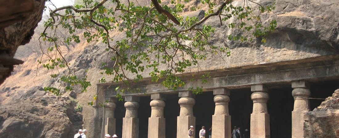Elephanta caves, an exclusive combination of awful rock art and artistic sculpture creation dedicated to the Hindu lord Shiva.
