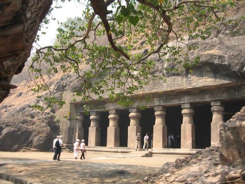 Elephanta caves, an exclusive combination of awful rock art and artistic sculpture creation dedicated to the Hindu lord Shiva.