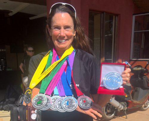First Handcycle Marathon in Seven South African Countries in 8 days (female). Elizabeth Sanden
