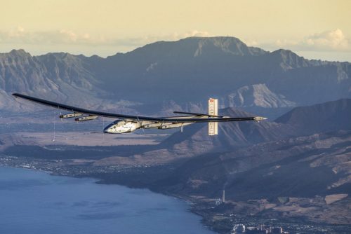 First solar plane that has completed a round the world trip