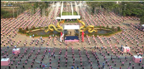 Thailand sets a new Hula Hoop dance world record